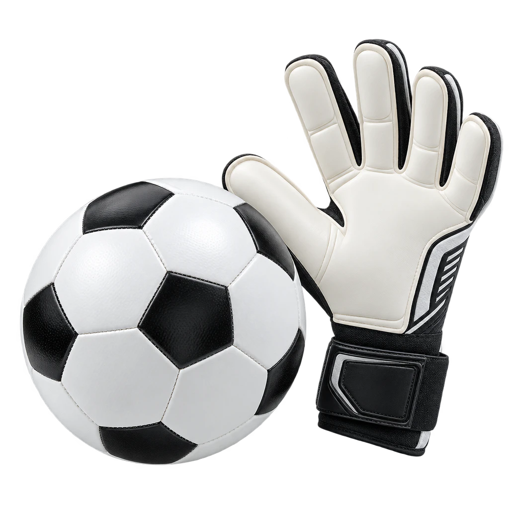 Football and glove