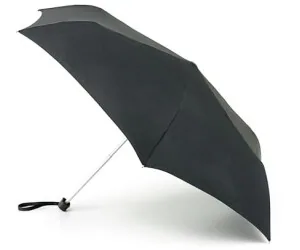 Fulton Miniflat 1 Compact Umbrella, black, unisex, UPF30+ (L339)